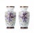 Crystal and Opal Glass Vases, Set of 2 For Sale - Image 6 of 6