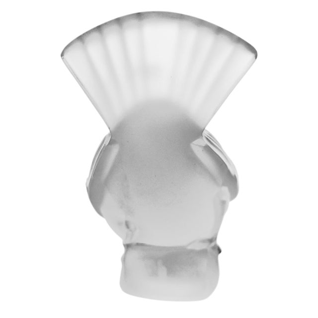 René Lalique Lalique France Moineau Hardi & Fier Crystal Sparrow Pair, 5", C. 1945–1955 For Sale - Image 4 of 14