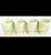 4 Embossed Vintage 60s Stackable Flower Power Mugs Cups Spring Green Japan 3.5” For Sale - Image 9 of 9