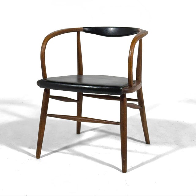 Boling Chair Company Walnut Mid-Century Modern Armchair by Boling For Sale - Image 4 of 11