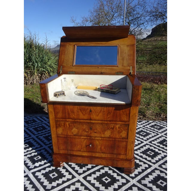 Wood Louis Philippe Walnut Dressing Table For Sale - Image 7 of 18