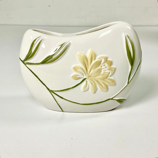 Asparagus 2019 Contemporary Art Nouveau Boho Chic Crosscill Penelope Ceramic Toothbrush Holder. For Sale - Image 8 of 12