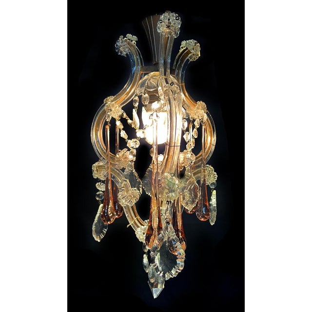 Gold Murano Chandeliers, 1950s, Set of 3 For Sale - Image 8 of 10
