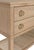 2020s Matthew Izzo Home Richmond Cerused Oak Four Drawer Console Table With Open Cane Shelf For Sale - Image 5 of 8