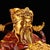 Late 19th Century Late 19th Century Cloisonné Gilt Bronze God of Wealth Figure, 4400g, 12" Tall For Sale - Image 5 of 8