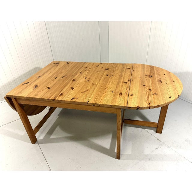 Large Drop-Ear Dining Table attributed to Karin Mobring for Ikea, 1970s For Sale - Image 6 of 18