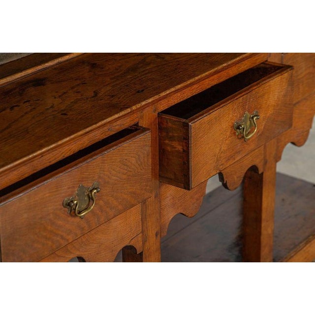 Brown English George III Oak Dresser, 1800 For Sale - Image 8 of 15