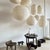 Japanese-Style Rattan and Natural Linen Pendant Light, 1980s For Sale - Image 11 of 17