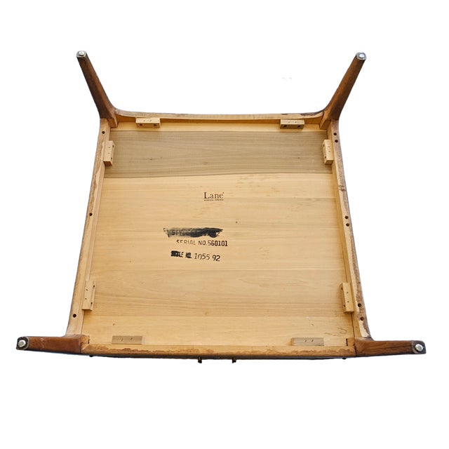 Lane Rhythm Model 997-92 Walnut Cabinet End Table With Marble Top, C. 1962–1966 For Sale - Image 10 of 14