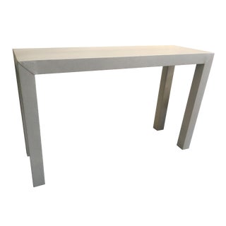 Upholstered Celine Parsons Table For Sale