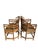 Mid 20th Century Pair of Brighton Pavilion Burnt Bamboo Pagoda Chairs For Sale - Image 11 of 15