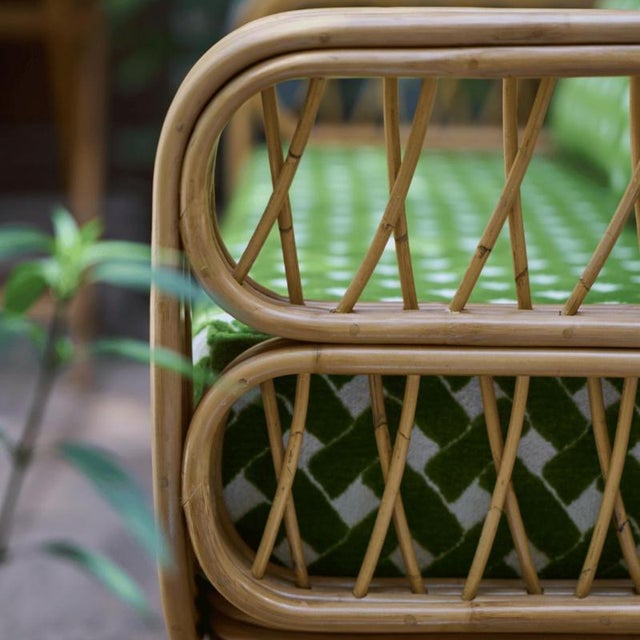 Luna Sofa in Stained Rattan by Popus Editions For Sale - Image 6 of 9