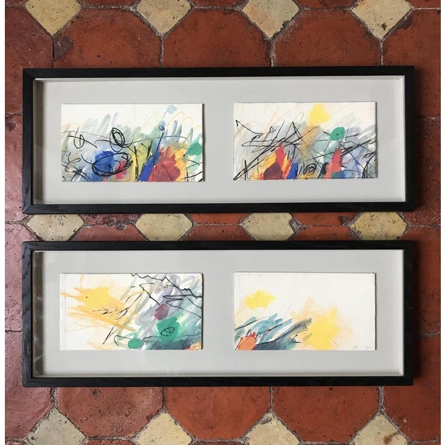 Jean José Baranes, The Battle of San Remo and After the Storm, 2002, Gouaches, Set of 2 For Sale - Image 11 of 11
