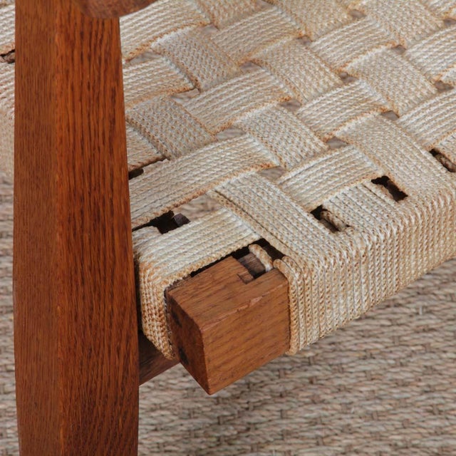 Armchair in Oak and Rope, 1900s, in Good conditions. Designed 1950 to 1959