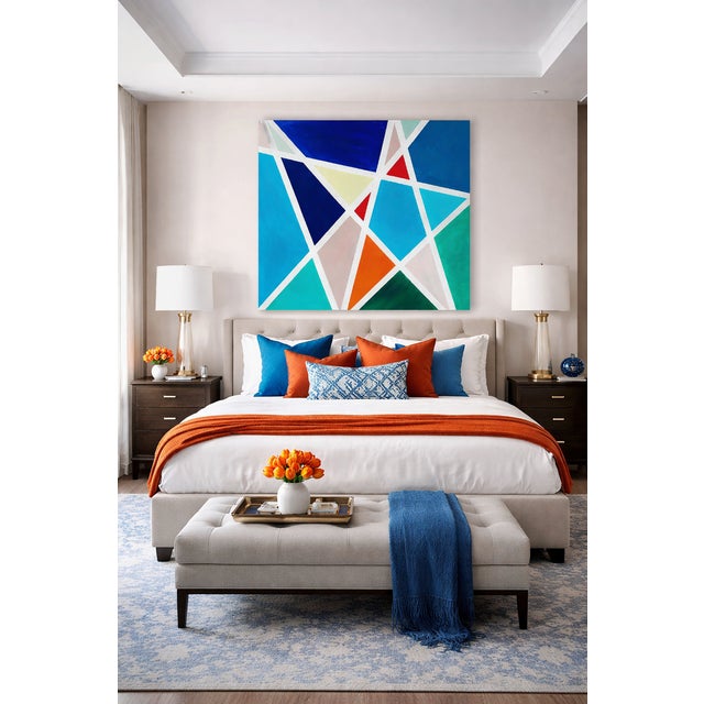 2010s Modern Acrylic on Canvas Painting by Shabs Beigh, Kites 6 For Sale - Image 5 of 5