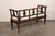 Brown Italian 19th C. Lyre Splat Back Sofa Bench For Sale - Image 8 of 12