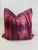 Boho Chic Tie Dyed Linen in Bordeaux 22” Pillows-Pair For Sale - Image 3 of 6