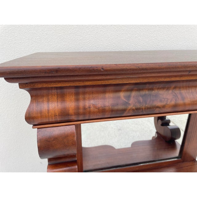 Traditional Antique Berkey & Gay Empire Revival Mahogany Petticoat Table For Sale - Image 3 of 11