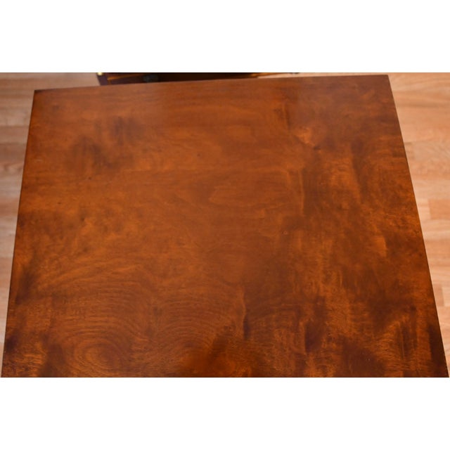 1930 Regency Neoclassical Style Mahogany TwoTier EndTables Schmieg & Kotzian For Sale - Image 18 of 18