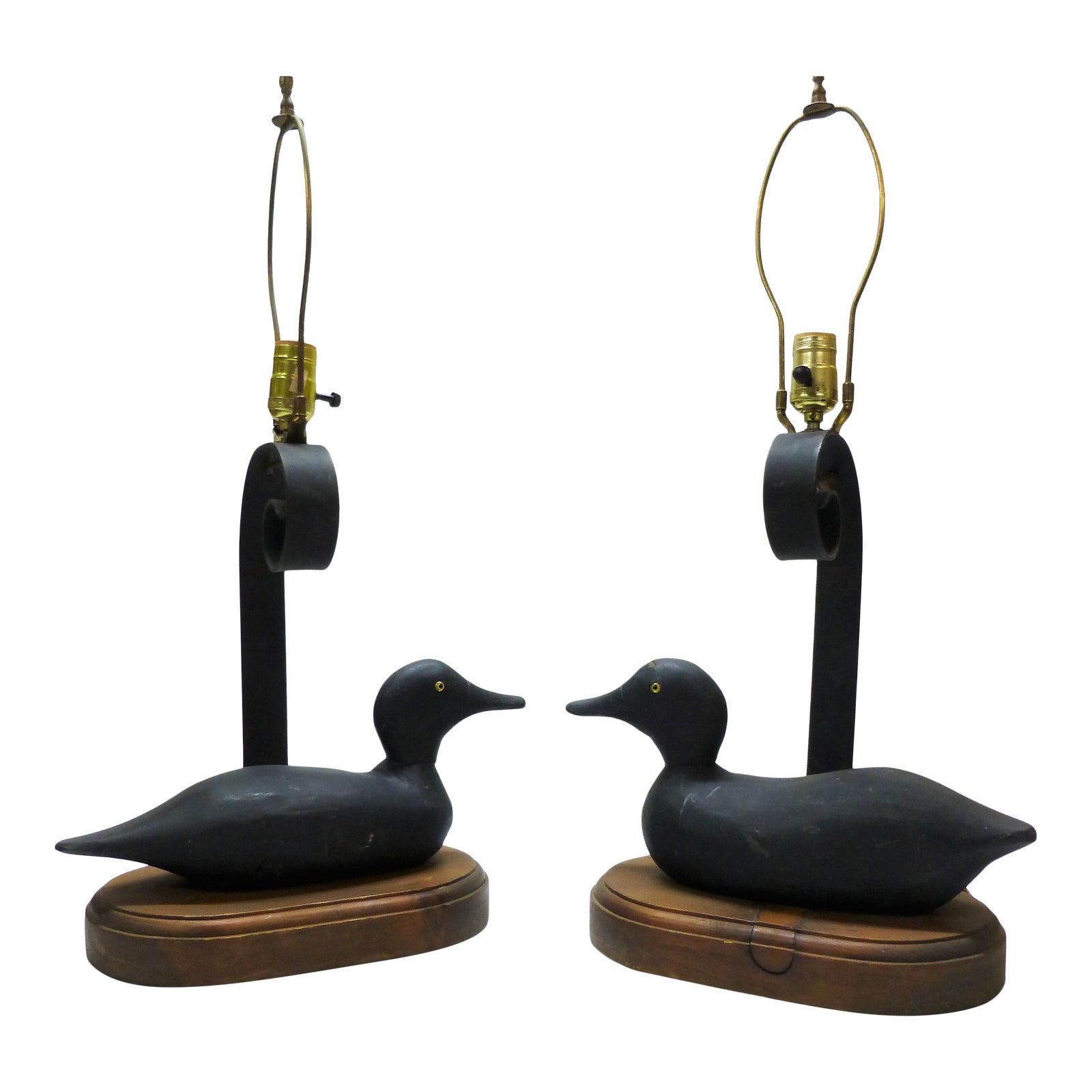 Mid 20th Century Vintage Decoy Duck Lamps a Pair Chairish