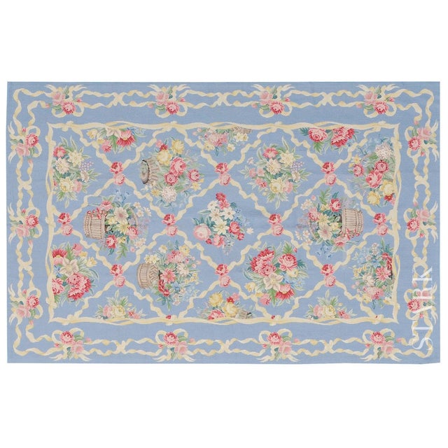 Stark Studio Rugs Traditional Chinese Needlepoint Wool Rug 6'2" X 9'4" Chairish