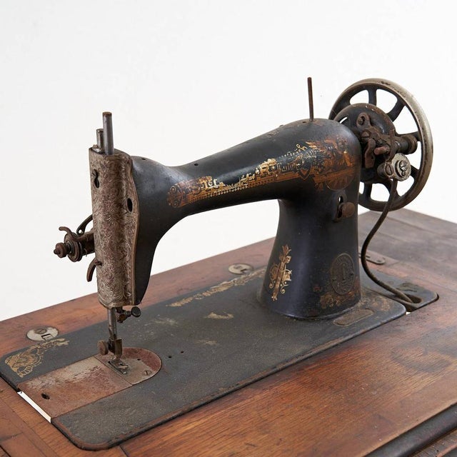 Wooden Singer with Collectible Sphinx For Sale - Image 3 of 8