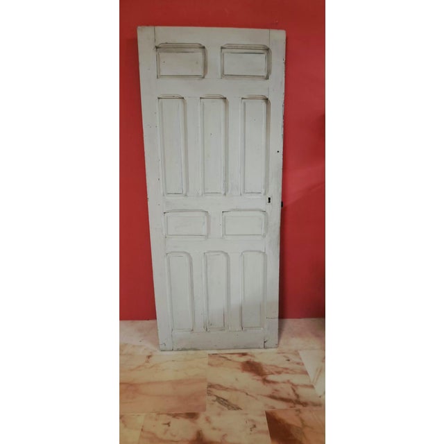 Fantastic antique solid wood door with a classic paneled design, ideal for restoration projects, rustic decor (headboard),...