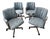 Milo Baughman Style Chromcraft Swivel Office or Dining Chairs - Set of 4 For Sale
