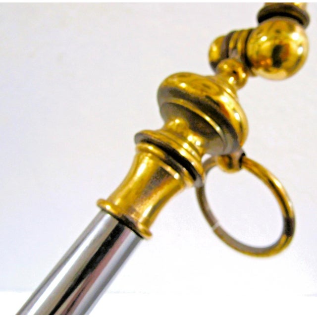 Italian Neoclassical Tripod Drinks Table Nickel and Brass 20th Century For Sale - Image 15 of 18