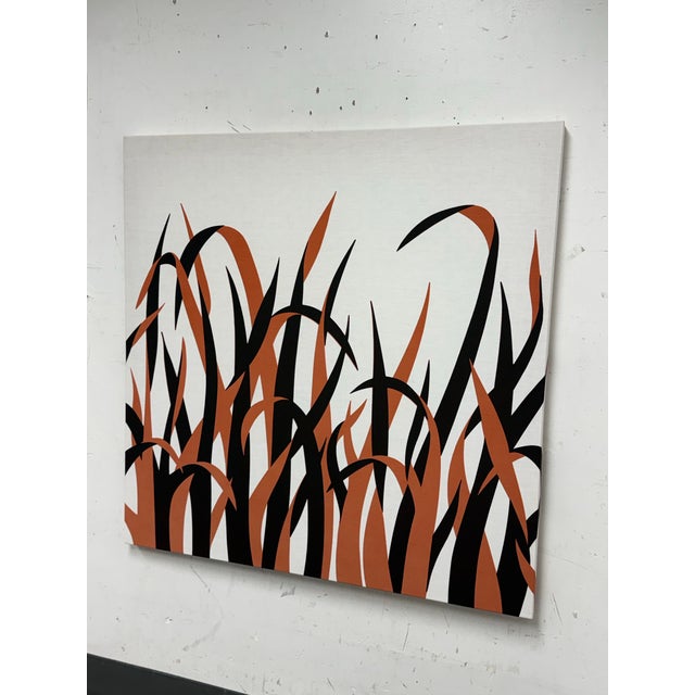 Design Plus Gallery presents a Circa 1973 Graphilia Printed Canvas Panel Designed by Victor Langer. This stretched canvas...