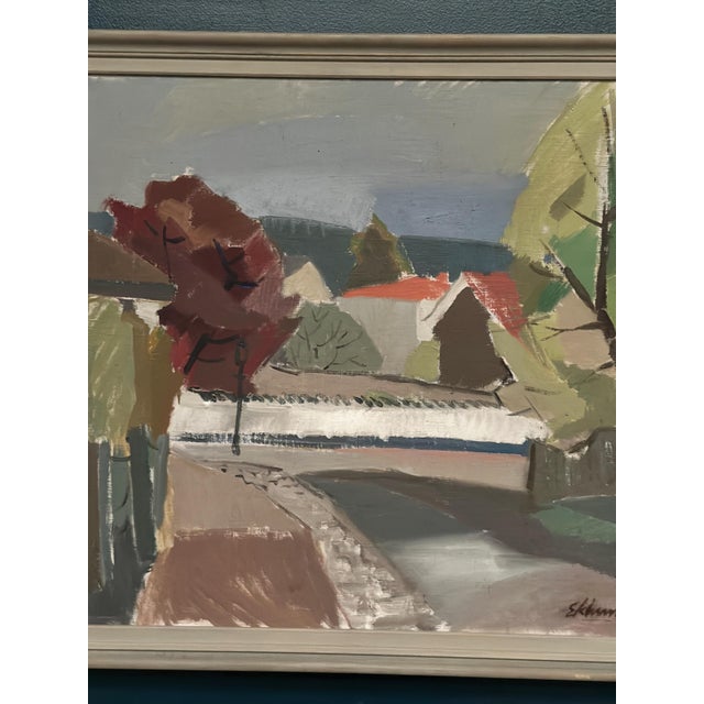 Bengt Eklund, Landscape, 1951, Oil Painting on Canvas, Framed For Sale - Image 17 of 18