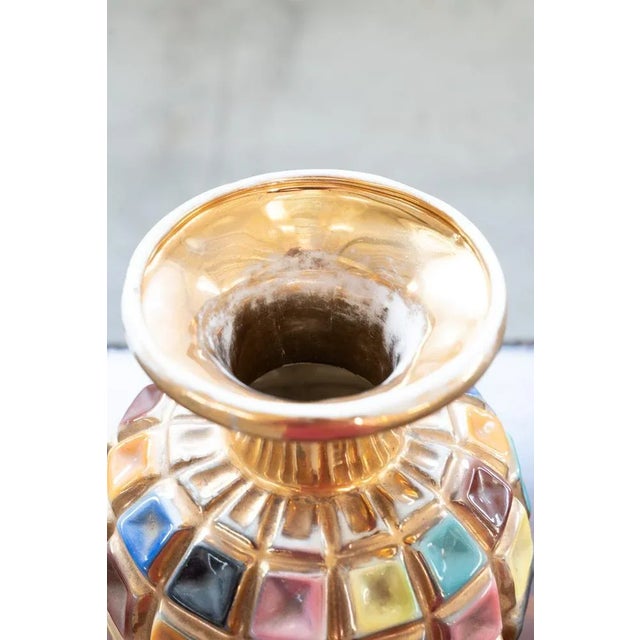 Colored Ceramic Vase, 1960s For Sale - Image 9 of 13