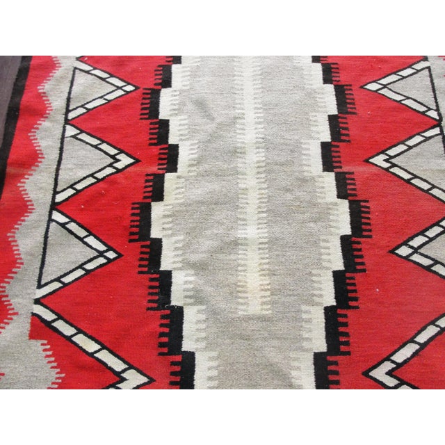Native American Antique Navajo Style Eye-Dazzler Rug, 3'9" X 5'11" For Sale - Image 3 of 8