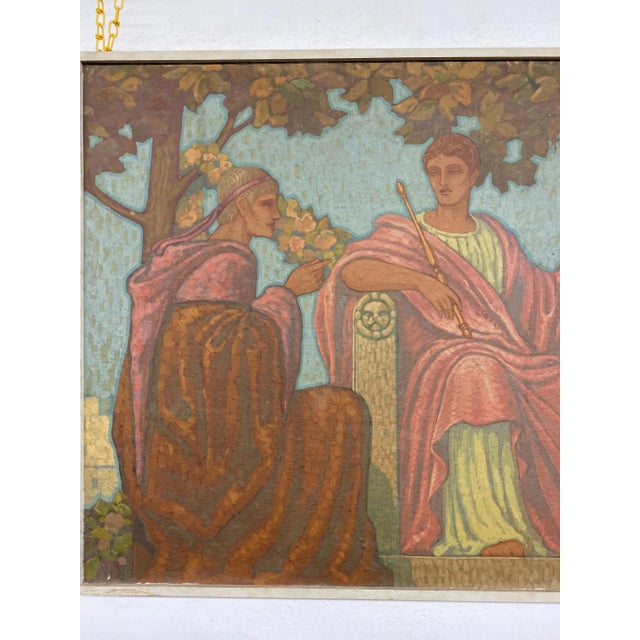 Art Deco 1920s Art Deco Painting For Sale - Image 3 of 11