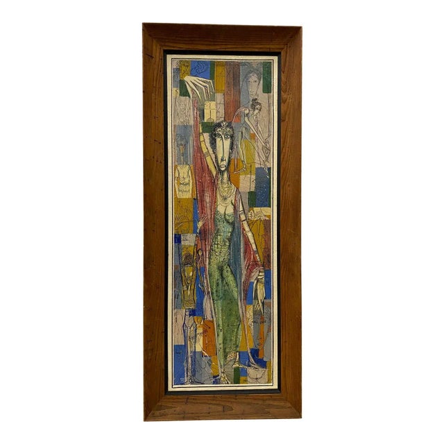 Robert Tosa Mid Century Modern Abstract Portraits C.1952 For Sale - Image 12 of 12