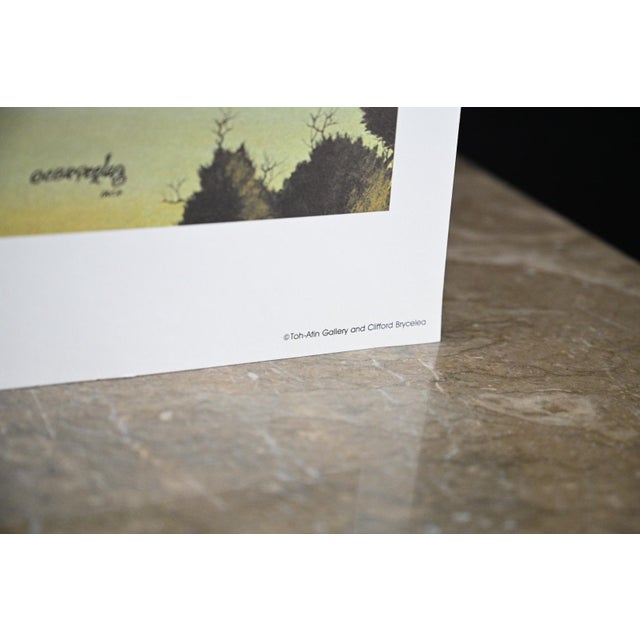 Tan Late 20th Century In the Heart of Navajo Country – Signed Limited Edition Print by Clifford Brycelea (409/1000) For Sale - Image 8 of 8