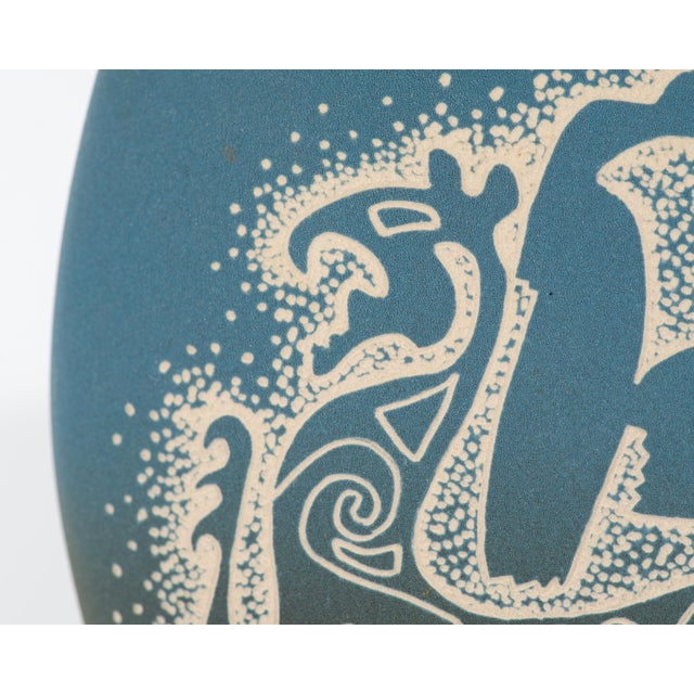 Vintage Ceramic Vase With Abstract Female Figure For Sale In Indianapolis - Image 6 of 7