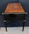 French Louis XVI Ebonized Writing Table or Desk With Embossed Leather Top For Sale - Image 9 of 13
