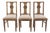 Early 20th Century Neoclassical Revival Urn-Back Oak Dining Chairs, Set of 3 For Sale
