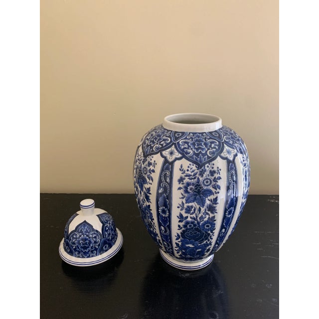 Ceramic Ardalt Blue Delfia Blue & White Porcelain Ginger Jar For Sale - Image 7 of 11