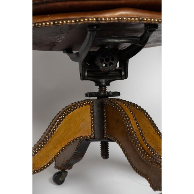 Captain's Swivel Chair, 1920s For Sale - Image 3 of 12