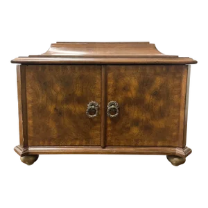 Maitland Smith Jewelry Box, Casket Box, Inlaid, Banded. Keepsake Box.