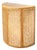 Vintage Wood and Cane Demilune Console Table For Sale