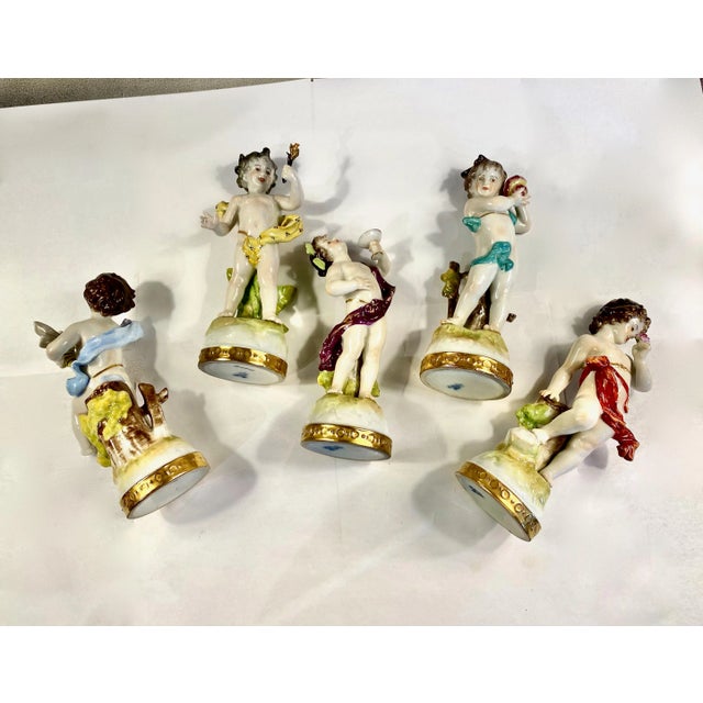 Rudolstadt-Volkstedt Porcelain--Grouping of Putti For Sale - Image 9 of 11