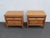 Basic Witz Mid Century Modern Burlwood Nightstands Bedside Tables a Pair 6577 For Sale - Image 4 of 15