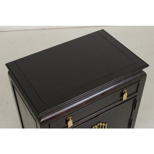 Wood Century Chinese Style Mahogany Nightstand For Sale - Image 7 of 12