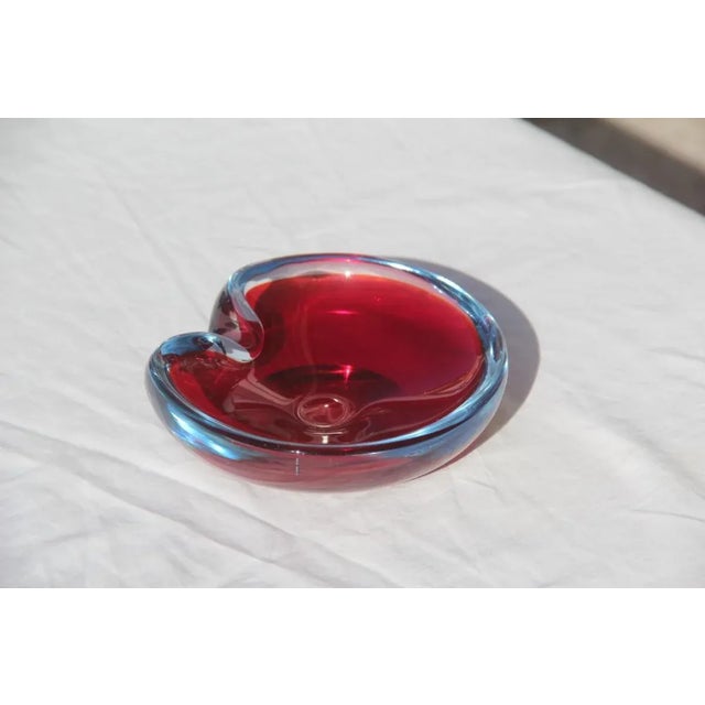Mid-Century Red Murano Glass Bowl from Seguso, 1960s For Sale - Image 6 of 6