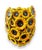Add a vibrant touch of botanical charm to your interior decor with this striking vintage ceramic vase, beautifully...
