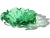 Mid-Century Modern Murano Vintage Green Controlled Bubbles Italian Art Glass Flower Shaped Decorative Ashtray Bowl For Sale - Image 3 of 7