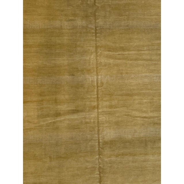 Silk and wool pile genuine hand made very fine Modern style rug